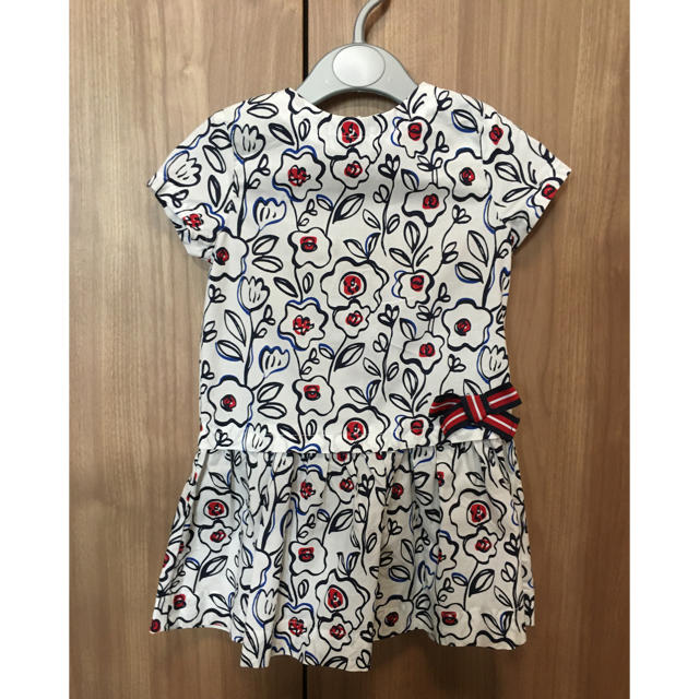 PETIT BATEAU(プチバトー)のプチバトー 24month  86cm ワンピース 中古品 キッズ/ベビー/マタニティのベビー服(~85cm)(ワンピース)の商品写真