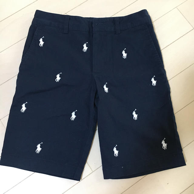 POLO RALPH LAUREN(ポロラルフローレン)のミミ様専用⭐︎ぽろラルフローレン  短パン　ロゴ　ネイビー キッズ/ベビー/マタニティのキッズ服男の子用(90cm~)(パンツ/スパッツ)の商品写真