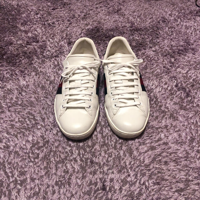 Gucci - 値下!!メンズ GUCCI グッチ Ace エース レザー スニーカー
