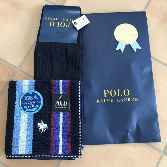 POLO RALPH LAUREN(ポロラルフローレン)のPORO ラルフローレン　靴下&ハンカチ　メンズ　新品 メンズのレッグウェア(ソックス)の商品写真