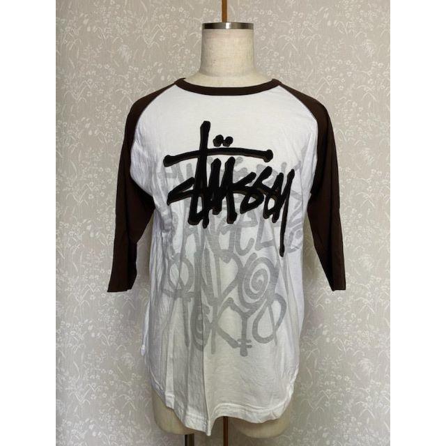 STUSSY(ステューシー)の《STUSSY》ステューシーラグランスリーブTシャツ ブラウン 【67】 メンズのトップス(Tシャツ/カットソー(七分/長袖))の商品写真