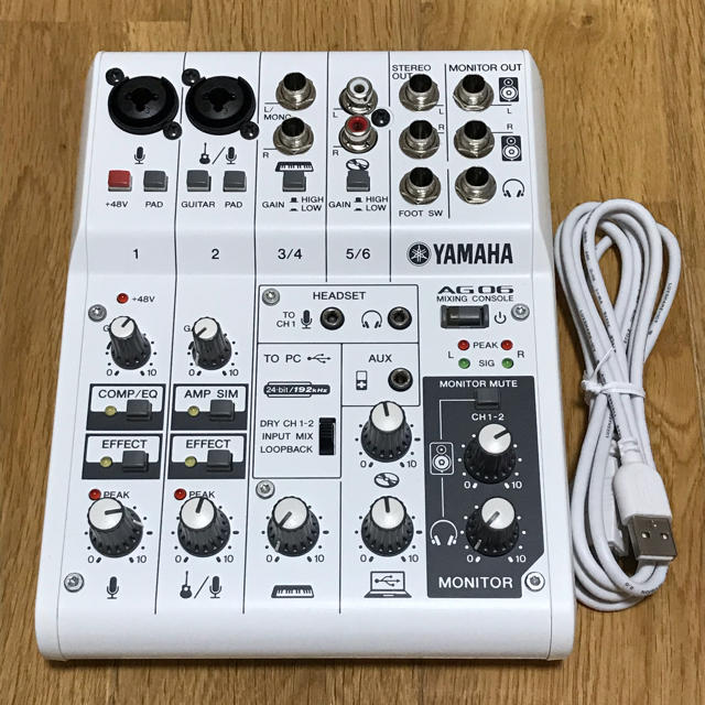 ヤマハ(ヤマハ)のYAMAHA AG06 楽器のDTM/DAW(オーディオインターフェイス)の商品写真