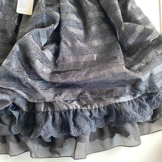 axes femme(アクシーズファム)の黒レース　チュール　スカート　axesfemme Mサイズ レディースのスカート(ひざ丈スカート)の商品写真