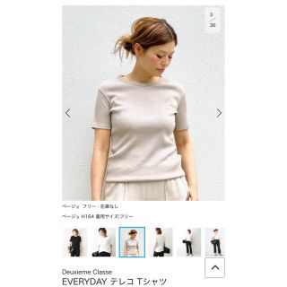 EVERYDAY テレコ Tシャツ 新品 Deuxieme Classe