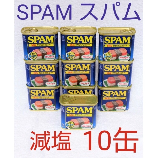 スパム 減塩 10缶(1缶420円)  340g 沖縄ホーメル