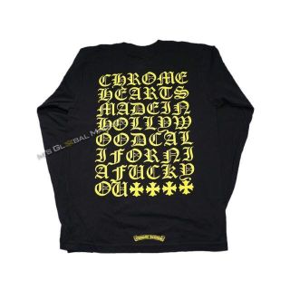 クロムハーツ(Chrome Hearts)の新品 クロムハーツ Tシャツ ネオンイエロー 長袖　Ｍ(Tシャツ/カットソー(七分/長袖))