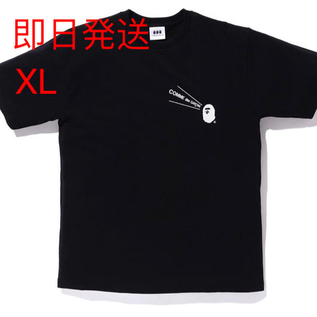 【XL】CDG bape ギャルソン　エイプ　限定　黒　ブラック　tシャツ