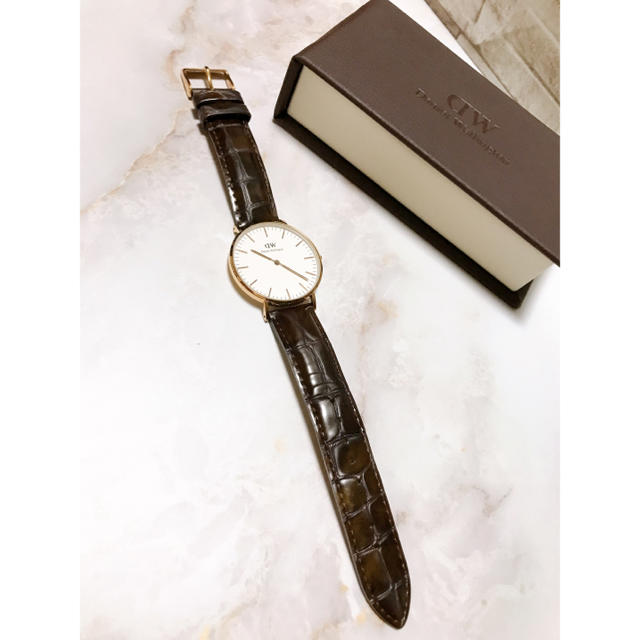 Daniel Wellington(ダニエルウェリントン)の☆ダニエルウェリントン☆美品☆電池新品交換済み☆レディース／腕時計 レディースのファッション小物(腕時計)の商品写真