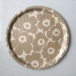 マリメッコ(marimekko)の【 marimekko 】 MINI unikko トレイ ナチュラルカラー(収納/キッチン雑貨)