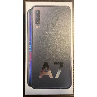 サムスン(SAMSUNG)の【未開封新品】Garaxy A7 ブラック 64GB SIMフリー 楽天(スマートフォン本体)