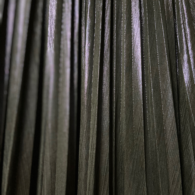 JEANASIS(ジーナシス)のジーナシス　グリッタープリーツロングスカート　パープル レディースのスカート(ロングスカート)の商品写真