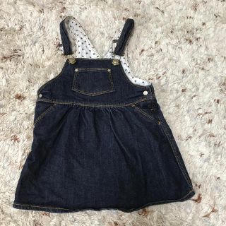 プチバトー(PETIT BATEAU)のプチバトー　デニムジャンパースカート(スカート)