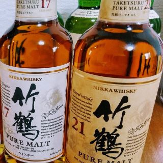 ニッカウイスキー(ニッカウヰスキー)の【ゆん様専用】竹鶴21年 竹鶴17年 180ml(ウイスキー)