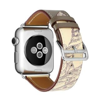 アップルウォッチ(Apple Watch)の【新品】42/44㎜ Apple Watch用 本革ベルト 互換品(その他)