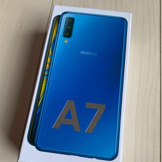 サムスン(SAMSUNG)の【未開封】Galaxy A7 ブルー　楽天モバイル一括購入品(スマートフォン本体)