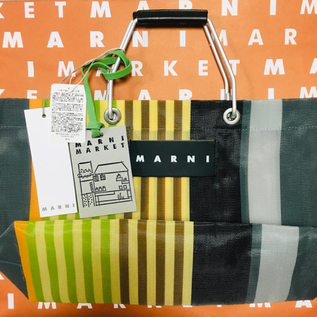 Marni(マルニ)の【新品未使用】マルニ　ストライプバッグミニ レディースのバッグ(トートバッグ)の商品写真