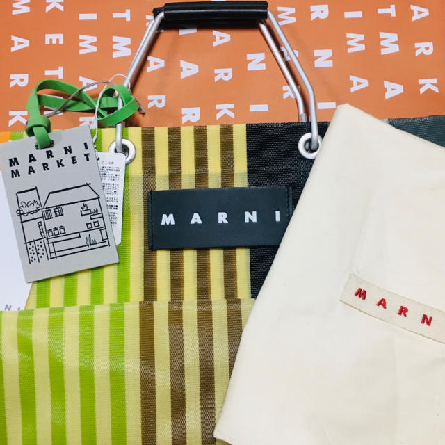 Marni(マルニ)の【新品未使用】マルニ　ストライプバッグミニ レディースのバッグ(トートバッグ)の商品写真