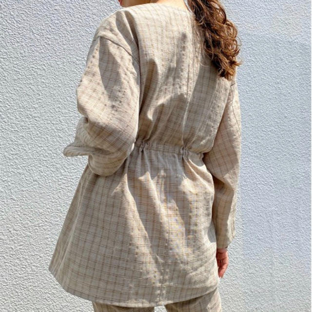 Kastane(カスタネ)のカラーチェックジャケット kastane レディースのジャケット/アウター(ノーカラージャケット)の商品写真