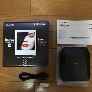 フジフイルム(富士フイルム)のフジフイルム instax SHARE SP-3 ブラック スマホdeチェキ(その他)