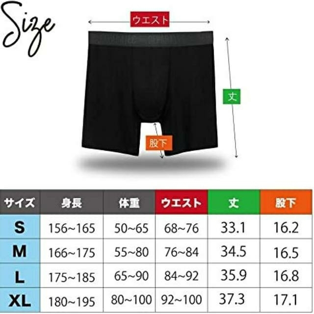 ボクサーパンツ ロング丈 蒸れない 前開きメンズ(3枚組 XL) #38 メンズのパンツ(ショートパンツ)の商品写真
