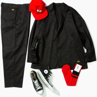 ビームス(BEAMS)のBEAMS TRIPSTER Dickies BLACK SUITS Mサイズ(セットアップ)