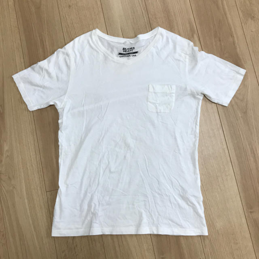 BEAMS(ビームス)のBEAMS♡無地Tシャツ白 L メンズのトップス(Tシャツ/カットソー(半袖/袖なし))の商品写真