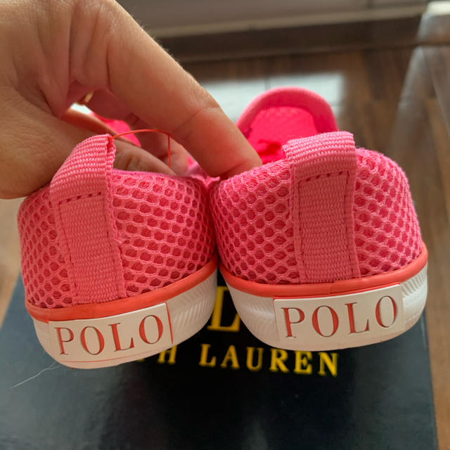 POLO RALPH LAUREN(ポロラルフローレン)のラルフローレン　メッシュ　スリッポン キッズ/ベビー/マタニティのベビー靴/シューズ(~14cm)(スニーカー)の商品写真