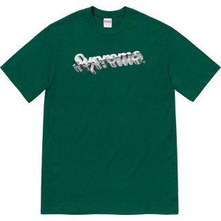 シュプリーム(Supreme)の supreme Chrome logo Tee L dark green(Tシャツ/カットソー(半袖/袖なし))