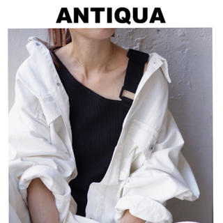 アンティカ(antiqua)の【antiqua】新品/ワンショルタンク 黒(タンクトップ)