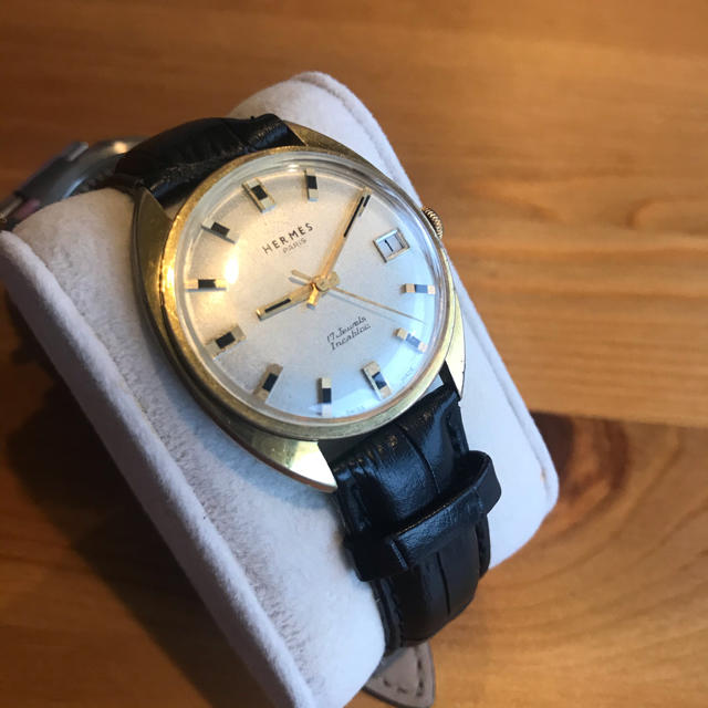 HERMES - 【希少‼︎】HERMES 1970'sビンテージ手巻き腕時計の HERMES - 【希少‼︎】HERMES 1970'sビンテージ手巻き腕時計の