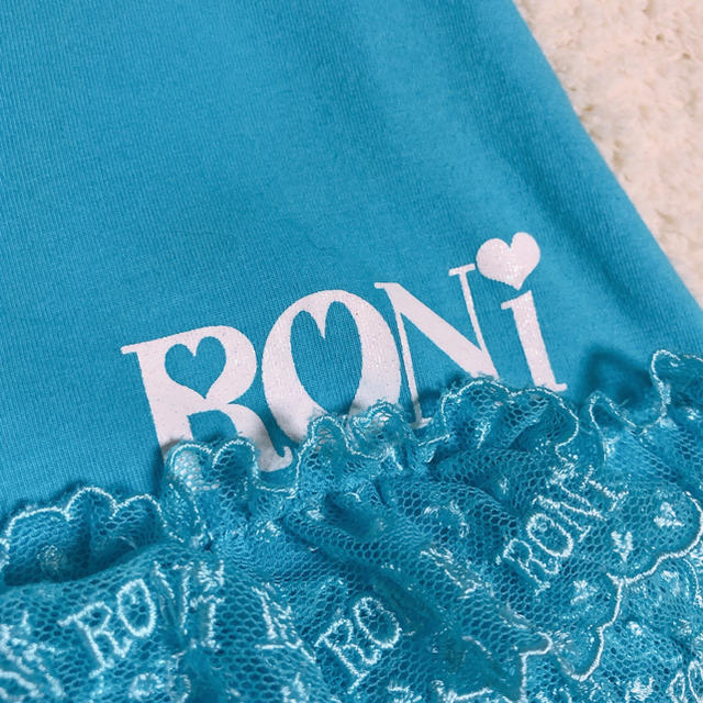 RONI(ロニィ)のRONI ふりふりロゴ4段レース オーバーパンツ キッズ/ベビー/マタニティのキッズ服女の子用(90cm~)(パンツ/スパッツ)の商品写真