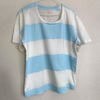 ノゾミイシグロ(NOZOMI ISHIGURO)のノゾミイシグロ ボーダーペイントTシャツ(Tシャツ/カットソー(半袖/袖なし))