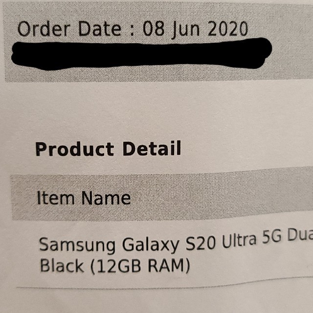 7/26まで 香港版 Galaxy S20 Ultra 5G Dual SIM