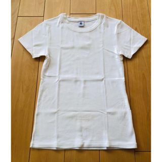 プチバトー(PETIT BATEAU)の【yuさん専用】PETIT BATEAU 14ansクルーネックホワイトT(Tシャツ(半袖/袖なし))