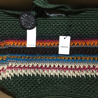 バッグ超レア☆ MARNI INTERIORS WOVEN STRIPE TOTE