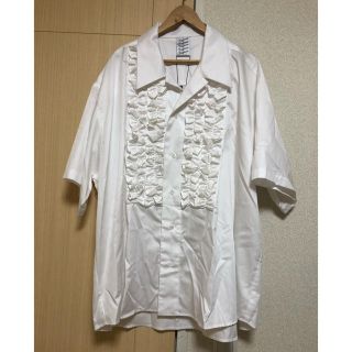 コムデギャルソンオムプリュス(COMME des GARCONS HOMME PLUS)のVAQUERA★20ss フリル　半袖シャツ　白(シャツ)