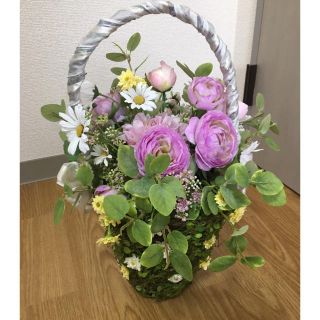 造花かごブーケ💐(ブーケ)