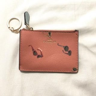 コーチ(COACH)の新品未使用　coach キーリング付き　コイン　パスケース(パスケース/IDカードホルダー)