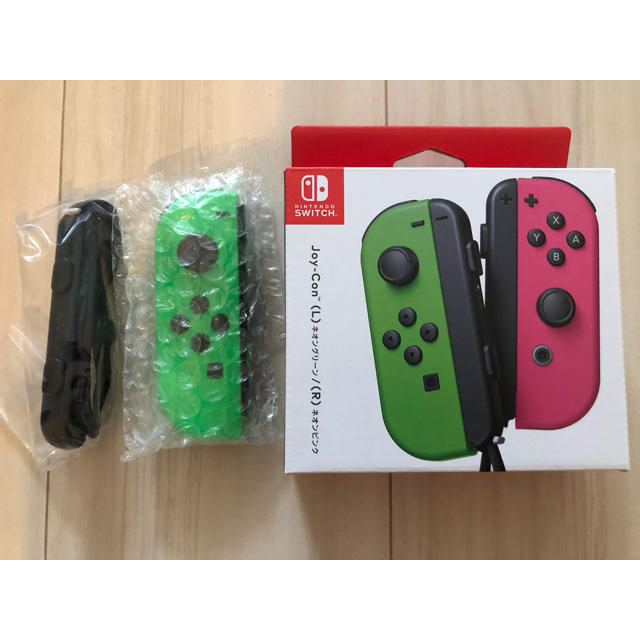 保証あり　新品未使用　switch Joy-Con　ネオングリーン(L)　左　緑