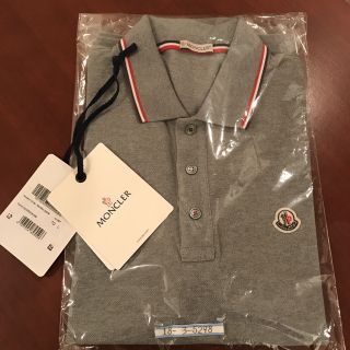 モンクレール(MONCLER)のモンクレール MONCLER ポロシャツ グレー Lサイズ(ポロシャツ)