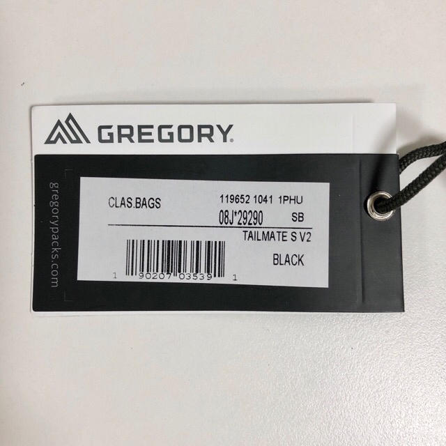 Gregory(グレゴリー)のグレゴリー テールメイト S V2 黒 ブラック メンズのバッグ(ウエストポーチ)の商品写真