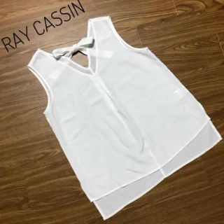 レイカズン(RayCassin)のRAY CASSIN  ブラウス タンクトップ 春 夏 Vネック ノースリーブ(シャツ/ブラウス(半袖/袖なし))