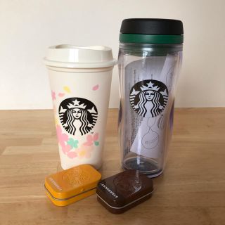 スターバックスコーヒー(Starbucks Coffee)の【匿名配送】スターバックス ロゴボトル&リユーザブルカップ(容器)