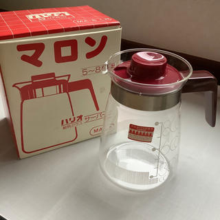 ハリオ(HARIO)のハリオ　耐熱ガラス・直火用　コーヒーサーバー　5〜8杯用　レトロ(容器)