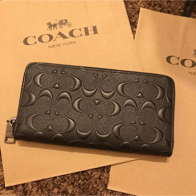 【再値下げ】COACH コーチ長財布 ブラック