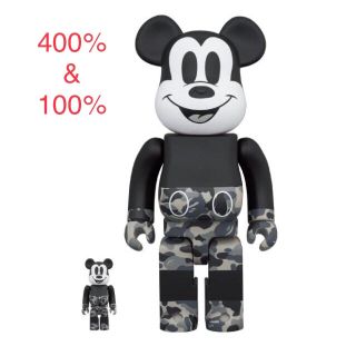 メディコムトイ(MEDICOM TOY)のBE@RBRICK BAPE MICKEY MOUSE 100%&400%(その他)