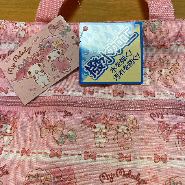 サンリオ(サンリオ)のあや様専用　マイメロディ　ピアノちゃん　ナップサック　新品　未使用　防水素材 レディースのバッグ(リュック/バックパック)の商品写真