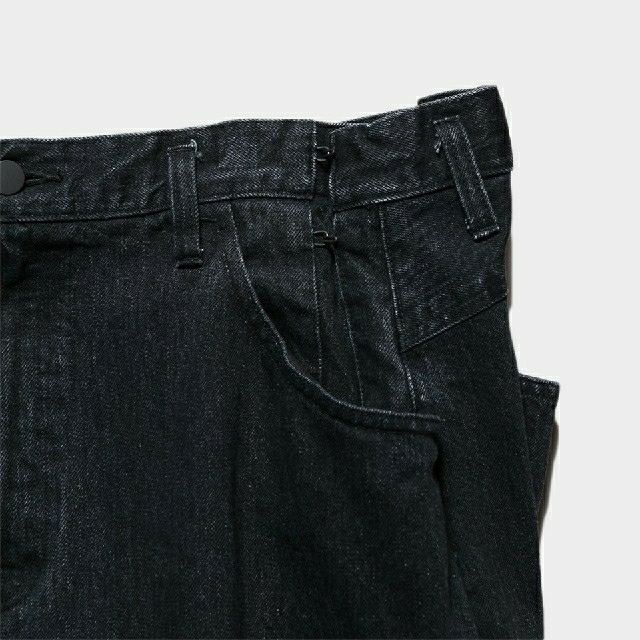 UNUSED(アンユーズド)のstein EX WIDE HOOKED DENIM JEANS BLACK メンズのパンツ(デニム/ジーンズ)の商品写真