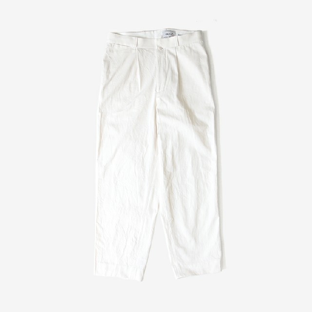 YAECA TUCK TAPERED -CHINO CLOTH PANTS