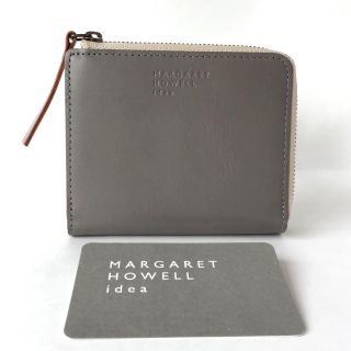 マーガレットハウエル(MARGARET HOWELL)のマーガレットハウエル グランピアン L字ファスナー 折り財布 新品 グレー(財布)